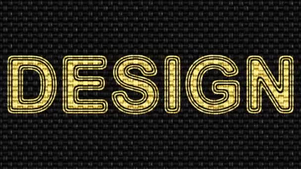 Design Hurkolás Felvételeket Illusztráció — Stock videók