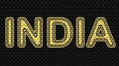 Hindistan. Döngü görüntüleri. Illüstrasyon.