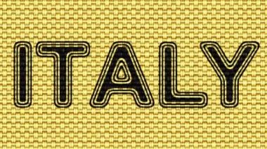 İtalya. Döngü görüntüleri. Illüstrasyon.