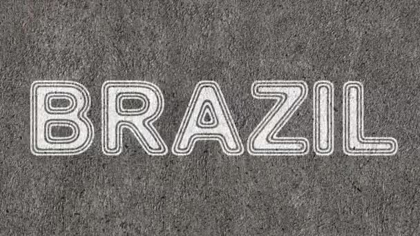 Бразилія Кадри Циклічного Відтворення Мають Роздільну Здатність Праруд 4444 — стокове відео