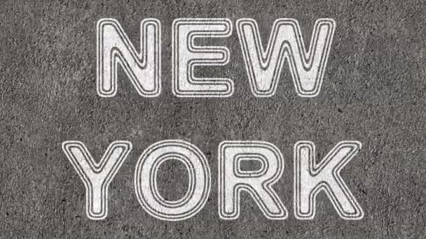 New York Döngü Görüntüleri Çözünürlüğe Sahiptir Prores 4444 — Stok video