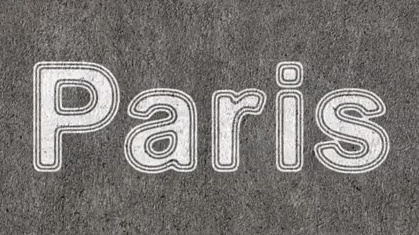 Париж Зацикленные Кадры Имеют Разрешение Прорес 4444 — стоковое видео