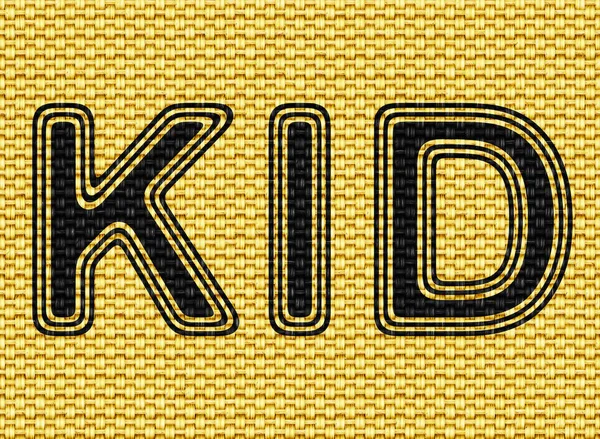 Kid Texturen Tyg Illustration — Stockfoto