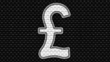 Pound simgesi. Döngü görüntüleri. Illüstrasyon