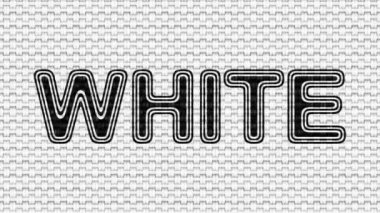 Beyaz. Görüntü döngüsü. Görüntü