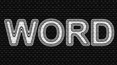 Kelime. Görüntü döngüsü. Görüntü