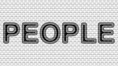 Insanlar. Döngü görüntüleri. Illüstrasyon