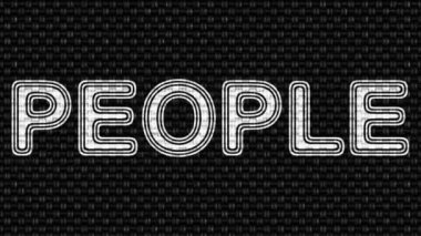 Insanlar. Döngü görüntüleri. Illüstrasyon