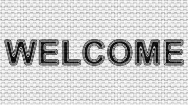 Hoş geldi -niz. Döngü görüntüleri. Illüstrasyon