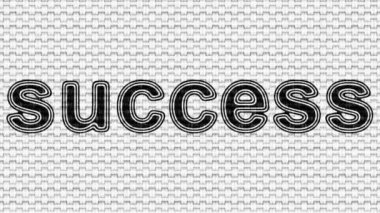 Başarı. Döngü görüntüleri. Illüstrasyon