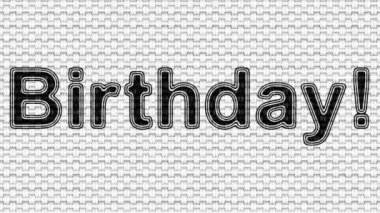 Doğum günü! Döngü görüntüleri. Illüstrasyon