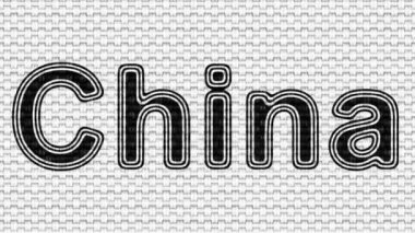 Çin. Döngü görüntüleri. Illüstrasyon