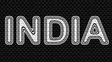 Hindistan. Döngü görüntüleri. Illüstrasyon.