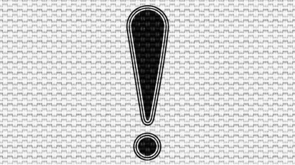 Icône attention. Des images en boucle. Illustration .