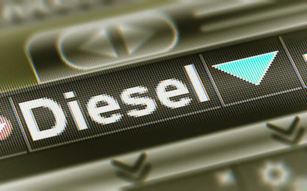 Índice Diesel Abajo —  Fotos de Stock