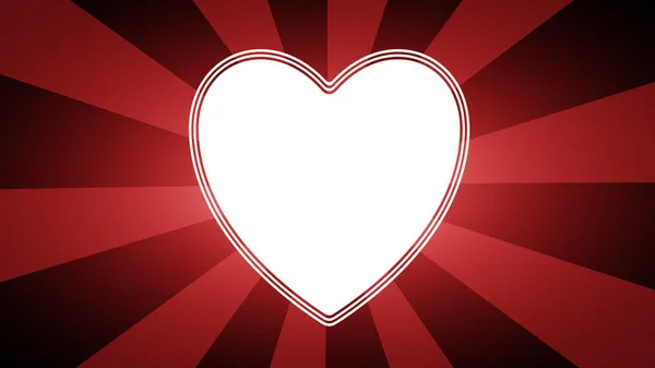 Ikona Srdce Červeném Pozadí — Stock fotografie
