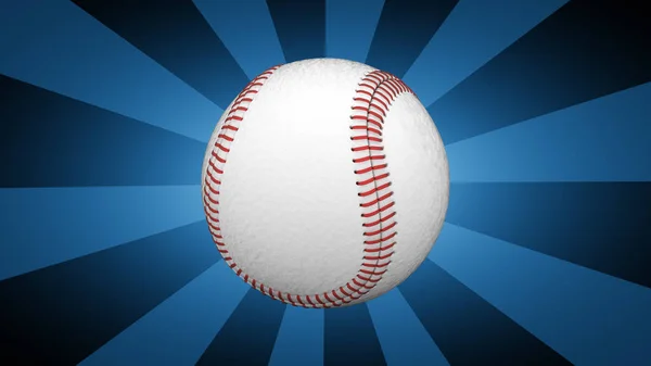 蓝色背景的棒球 — 图库照片