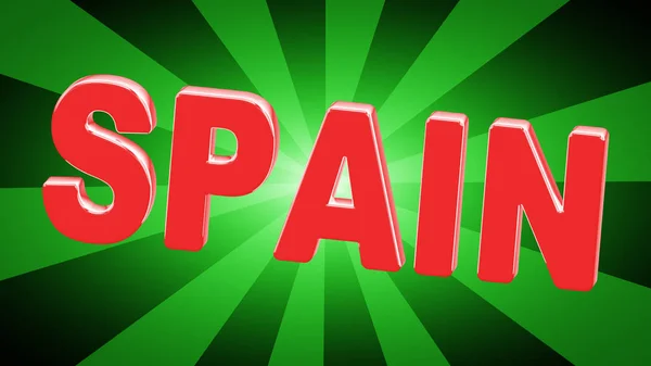 Spain Green Background — Stock Photo, Image