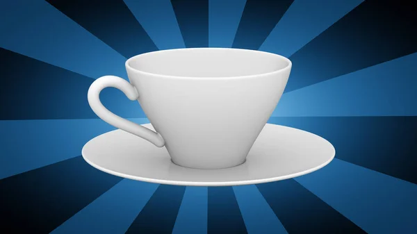 Cup Blue Background — Stock Photo, Image