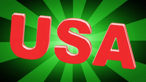 Usa Green Background — Stock Photo, Image