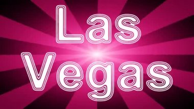 Işınlar ile kırmızı soyut arka plan Las Vegas simgesi. Prores 4444 ve 4k çözünürlüğe sahip döngü görüntüleri.