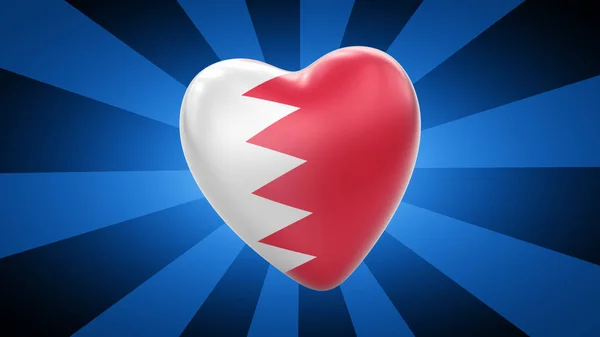 Flaga Bahrajnu Niebieskim Tle Paski Ilustracja — Zdjęcie stockowe