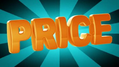 Fiyat. Döngü görüntüleri, 4k çözünürlük.