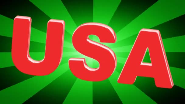 Estados Unidos Grabación Bucle Resolución — Vídeos de Stock