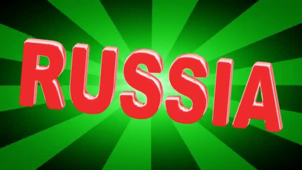 Russie Enregistrement Boucle Résolution — Video