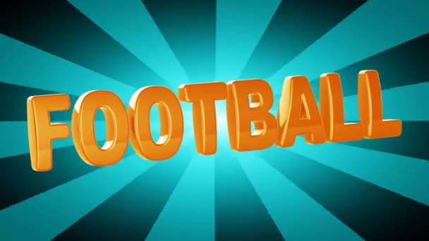 Voetbal Looping Footage Resolutie — Stockvideo