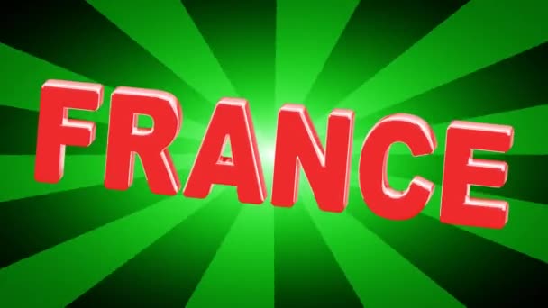 Francia Grabación Bucle Resolución — Vídeo de stock