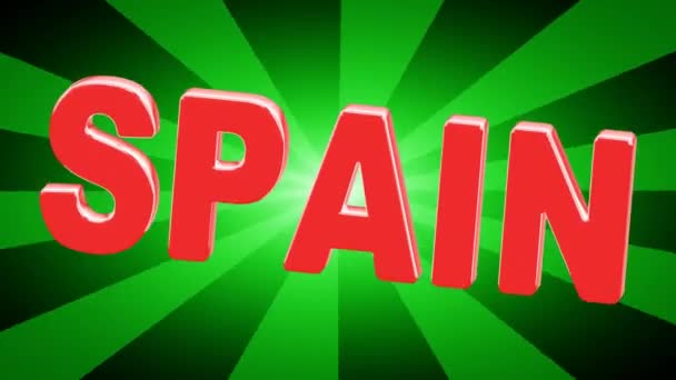 Spanien Looping Footage Upplösning — Stockvideo