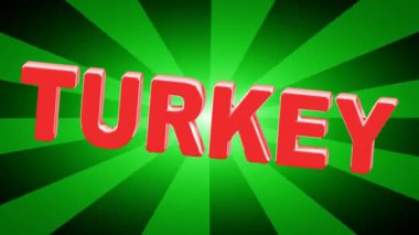 Türkiye. Döngü görüntüleri, 4k çözünürlük.