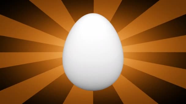 Egg Golden Background — Stock Video