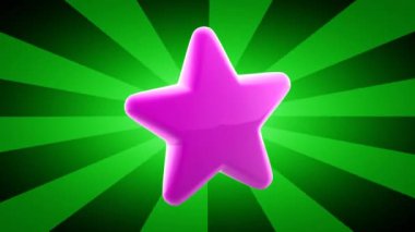 Yeşil zemin üzerine yıldız simgesi