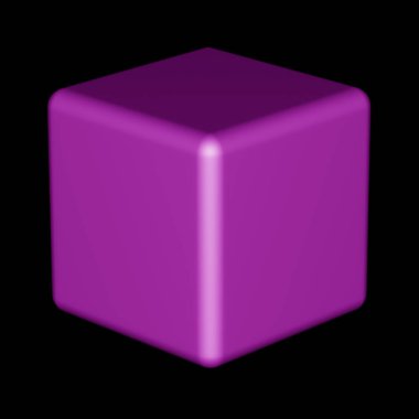 Bir kutunun geometrisi. 3d İllüstrasyon.