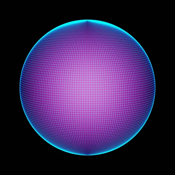 Grid Ball Illustration — Stock Photo, Image