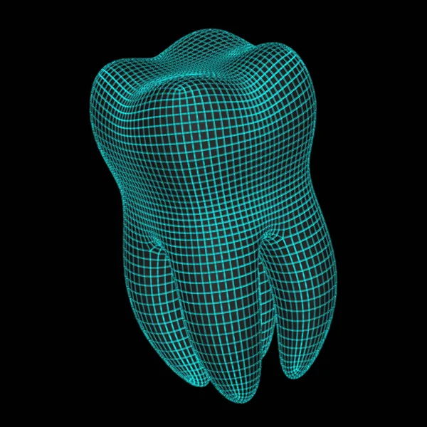 Зубная Сетка Моделирование — стоковое фото