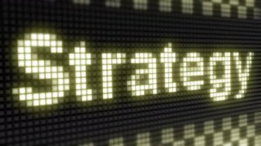 Ekrandaki strateji simgesi. Döngü görüntülerinde 4k Çözünürlük ve Kodlayıcı Prores 4444 var. Büyük Kalite.