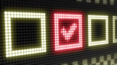 İşaretleme kutusu simgeleri. Döngü görüntülerinde 4k Çözünürlük ve Kodlayıcı Prores 4444 var. 3d Görüntü.