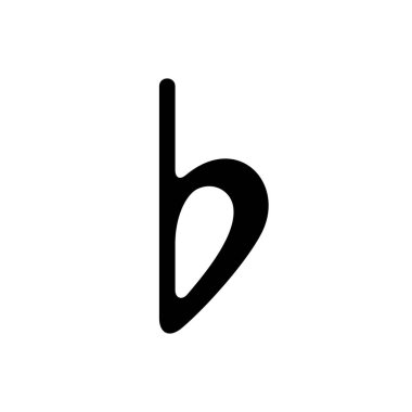 Düz (bemolle) müzik simgesi