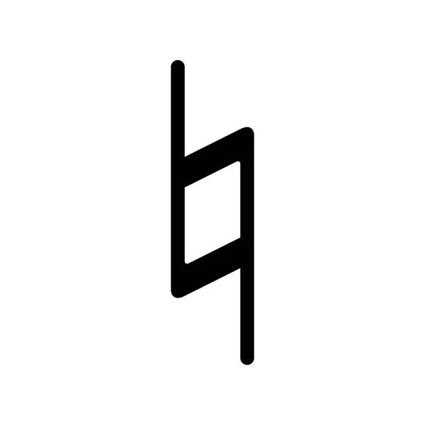 Note Naturelle Symbole Musical — Image vectorielle