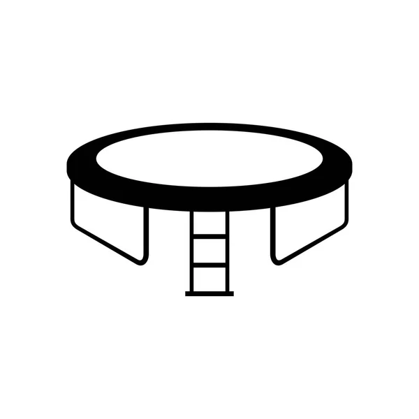 Trampoline Icon Shade Picture — Stock Vector