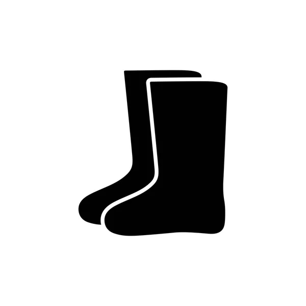 Valenki Fieltro Botas Icono — Vector de stock