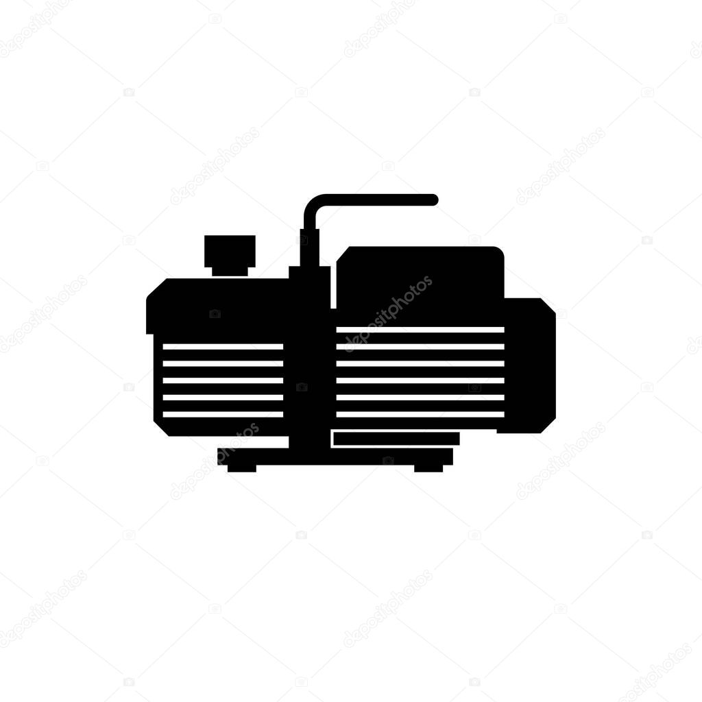 Vacuum pump icon, shade picture