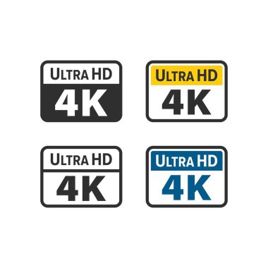 Ultra Hd 4k simgeler