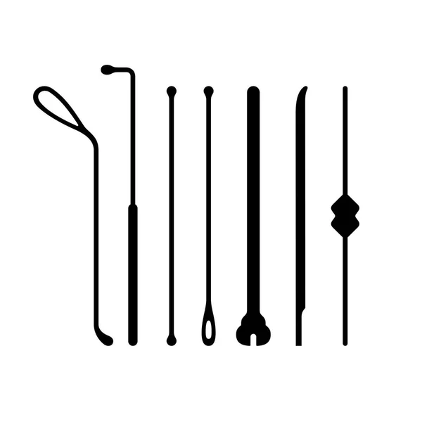 Medische Sonde Schaduw Foto — Stockvector