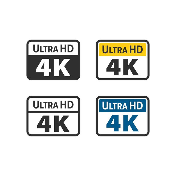 Ultra HD 4K icons