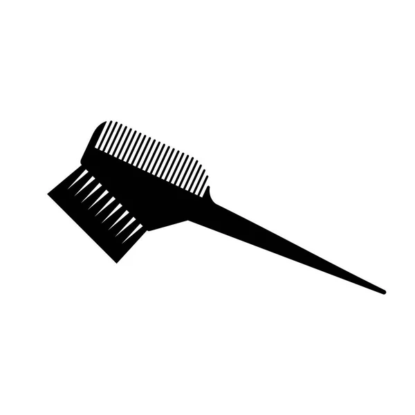 Saç Tarak Fırça Simgesini Boyama — Stok Vektör