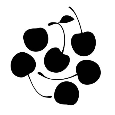 Kiraz kuyrukları ile avuç